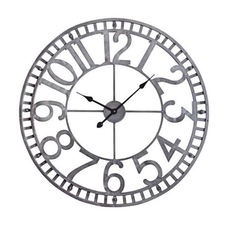 UTOPIA ALLEY Utopia Alley Manhattan Industrial Wall Clock  Analog  Pewter  32" CL0023PAGY014
